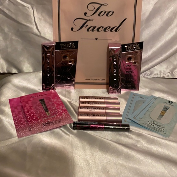 Too Faced Other - Too Faced 12 piece bundle plus bag.
